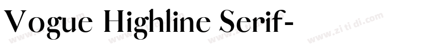 Vogue Highline Serif字体转换
